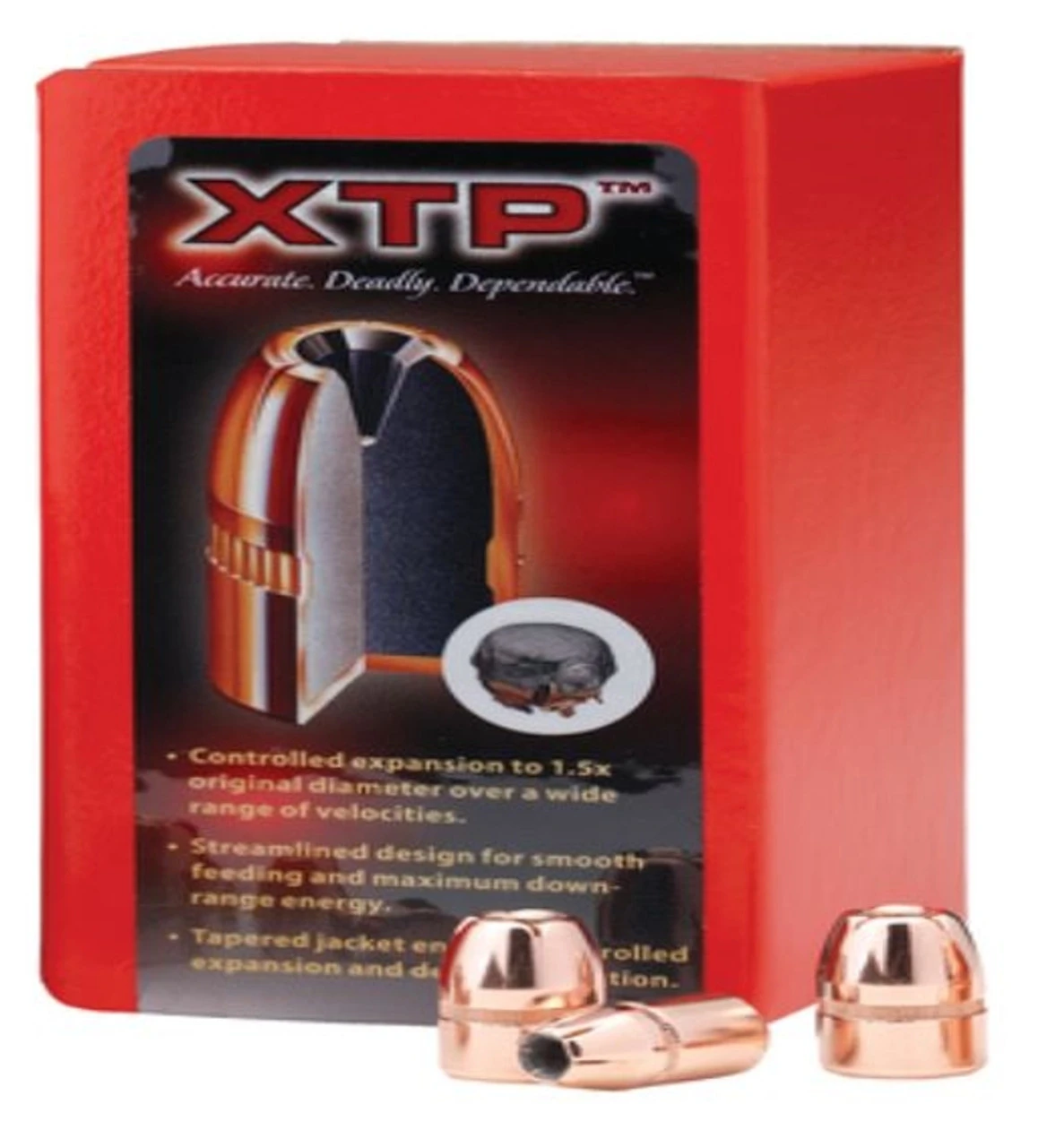 Hornaday XTP Jacketed Pistol Bullets .357 Diameter 158 Grain Hollow Point 5 Hornaday XTP Jacketed Pistol Bullets .357 Diameter 158 Grain Hollow Point - Image 3