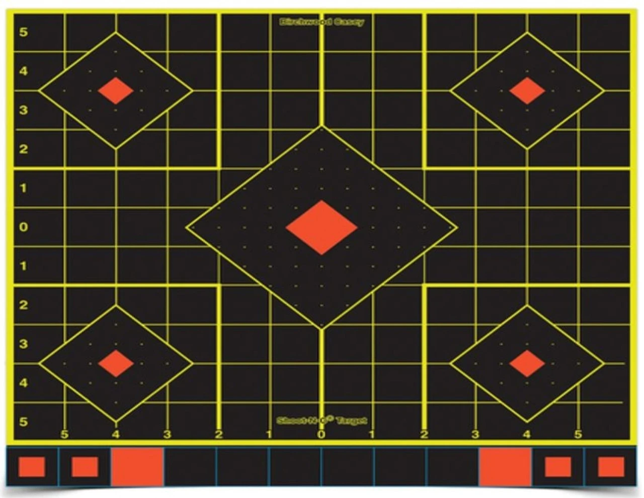 Birchwood Casey Shoot-N-C Sight-In Targets 12" - 5 Pack With 60 Pasters 4 Birchwood Casey Shoot-N-C Sight-In Targets 12" - 5 Pack With 60 Pasters - Image 2