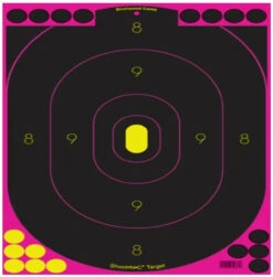 Birchwood Casey Shoot-N-C Pink Reactive Target 12x18" Silhouette - 5 Pack