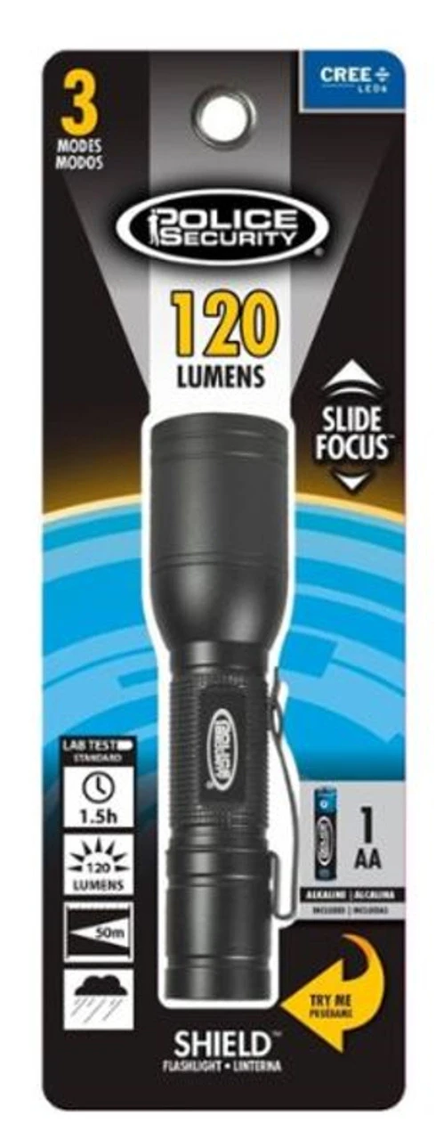 Police Security Shield LED Flashlight Black 4 Police Security Shield LED Flashlight Black - Image 2
