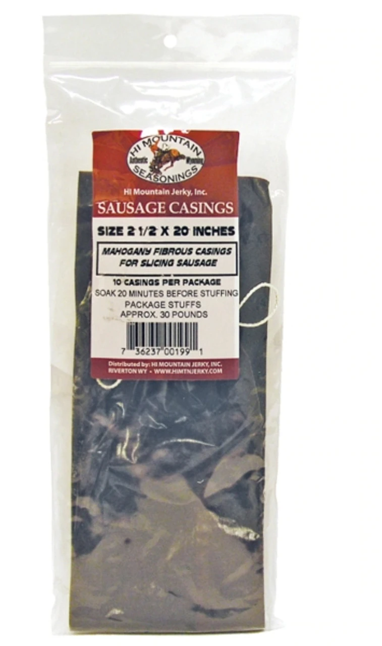 Hi Mountain Fibrous Mahogany Casings - 10 Pack 3 Hi Mountain Fibrous Mahogany Casings - 10 Pack