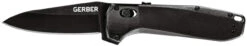 Gerber Highbrow Plain Edge Drop Point Folding Knife- Black