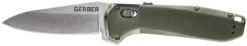 Gerber Highbrow Plain Edge Drop Point Folding Knife- Green