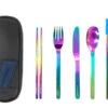 EcoVessel Wanderware 6 Piece Reusable Utensil Set - Rainbow -Leupold Store 2413815 01 20563.1673539066