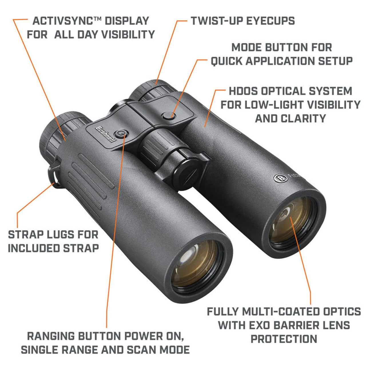 Bushnell Fusion X 10x42 Rangefinding Binoculars 4 Bushnell Fusion X 10x42 Rangefinding Binoculars - Image 2