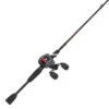 Zebco Quantum Invade Baitcast Reel And Fishing Rod Combo, 6'6" IM6 Graphite 1-Piece Rod With Comfortable Split-Grip EVA Handle, 5 Bearings (4 + Continuous Anti-Reverse Clutch), Gray/Red -Leupold Store 2516320 1 77912.1679325687