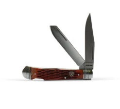 Ariat Trapper Lock Back Bone Handle Folding Knife