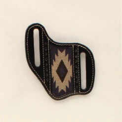 Nocona Black Southwest Leather Knife Sheath