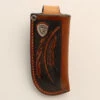 Ariat Tan & Brown Large Feather Design Knife Sheath -Leupold Store 2604410 1 26289.1673545804