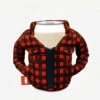 Puffin The Lumberjack Puffin Red Flannel Drink Coozy -Leupold Store 2746100 1 39526.1673549077