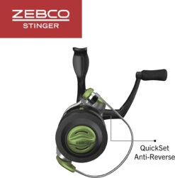 Zebco Stinger Spinning Reel And 2-Piece Fishing Rod Combo, Durable Fiberglass Rod With EVA Handle, Quickset Anti-Reverse Fishing Reel With Ball Bearing Drive -Leupold Store 2755905 5 42114.1678915576