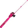 Zebco Pink Splash Kids Spincast Reel And Fishing Rod Combo, 29" Durable Floating Fiberglass Rod With Tangle-Free Design, Oversized Reel Handle Knob, Pre-Spooled With 6-Pound Zebco Fishing Line -Leupold Store 2755920 1 55333.1679325685