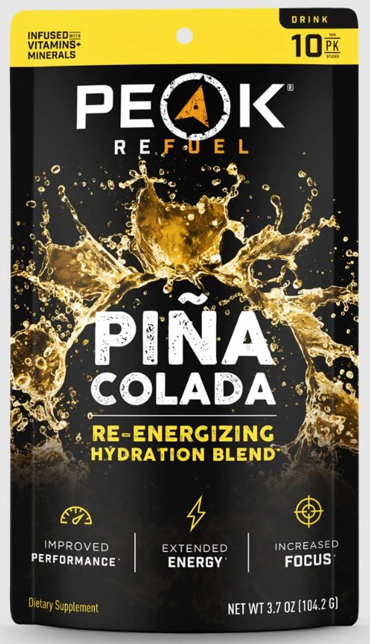 Peak Refuel Pina Colada Re-Energizing Drink Sticks -10 Pack 3 Peak Refuel Pina Colada Re-Energizing Drink Sticks -10 Pack