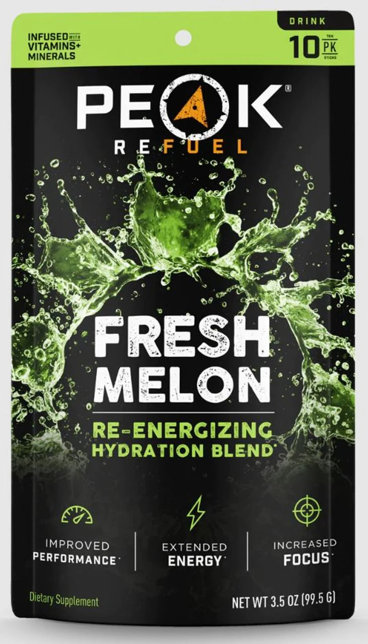 Peak Refuel Fresh Melon Re-Energizing Drink Sticks -10 Pack 3 Peak Refuel Fresh Melon Re-Energizing Drink Sticks -10 Pack
