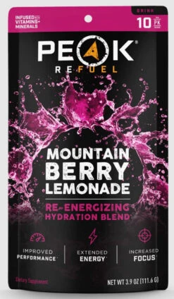 Peak Refuel Mountain Berry Lemonade Re-Energizing Drink Sticks -