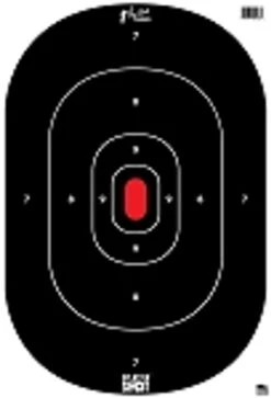 Pro Shot 12" X 18" SplatterShot Silhouette Insert - Heavy Tag Paper - 8 Pack