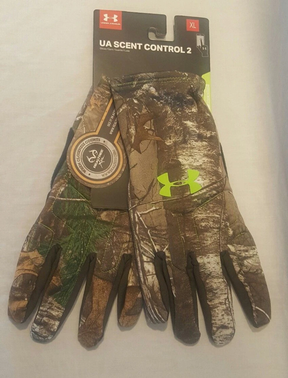 Under Armour - Mens Realtree Camo Scent Control Hunting Gloves 3 Under Armour - Mens Realtree Camo Scent Control Hunting Gloves